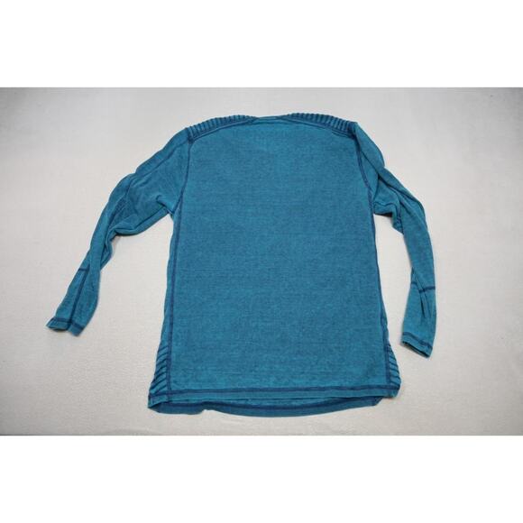Buckle Black BKE Thermal Henley Sweatshirt Blue Athletic Fit Pull Over Mens XL - Picture 9 of 9